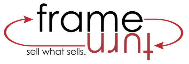 Frame turn logo